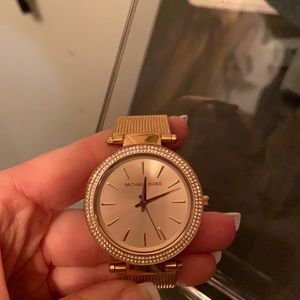Rose gold Michael Kors watch